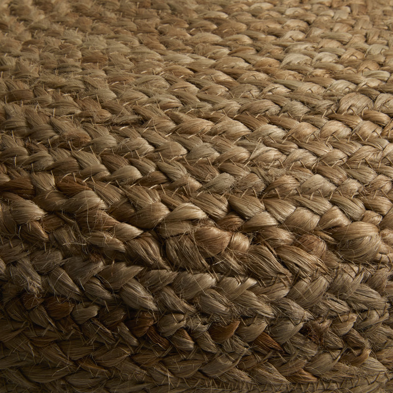 Repose-pieds rond 18 po Teele, Fibres naturelles beiges