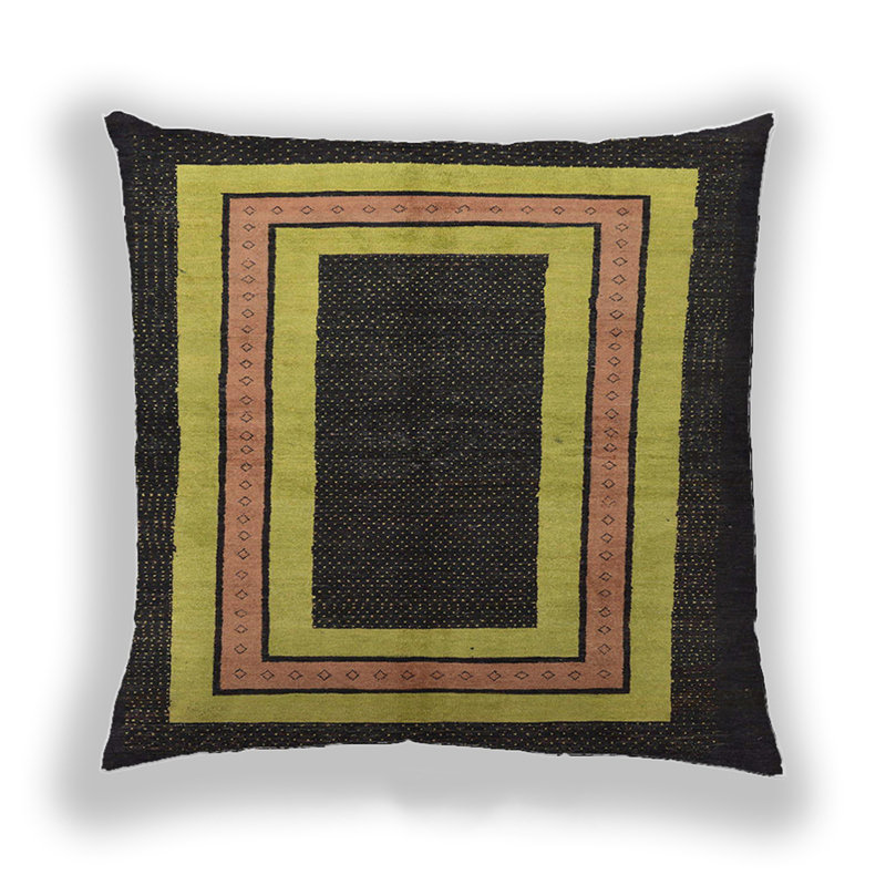 Abstract Reversible Throw Pillow, Microsuede