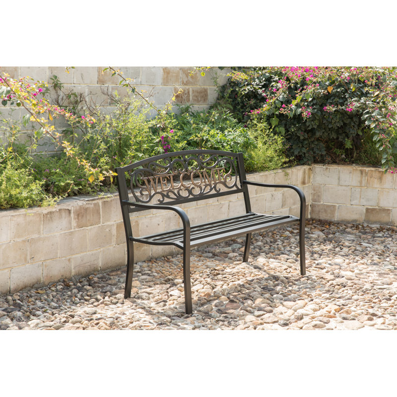 Banc de jardin en acier durable Amerigo