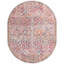 Tapis floral tissé à la machine Engelhardt en chenille ivoire / rose-1028141526