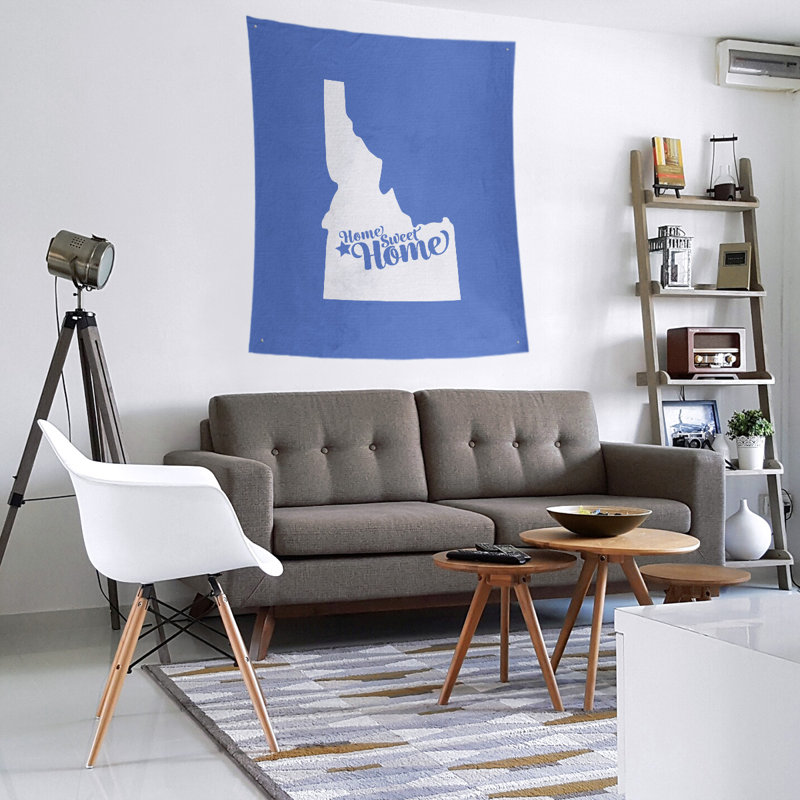 Polyester Tapestry, 60" H x 51" W, Blue