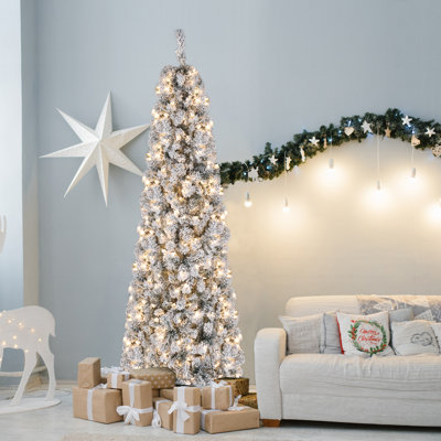 Arbre de Noël artificiel lumineux 7,5 pi