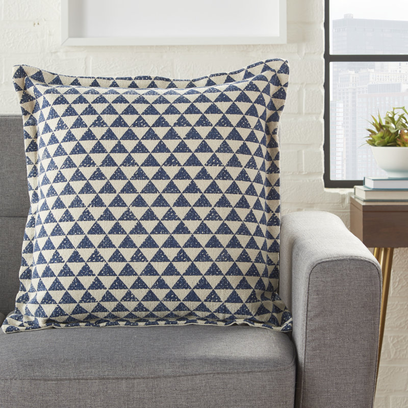 Geometric Cotton Throw Pillow