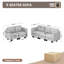 5 Seater Fabric Corner Sofa -832497196