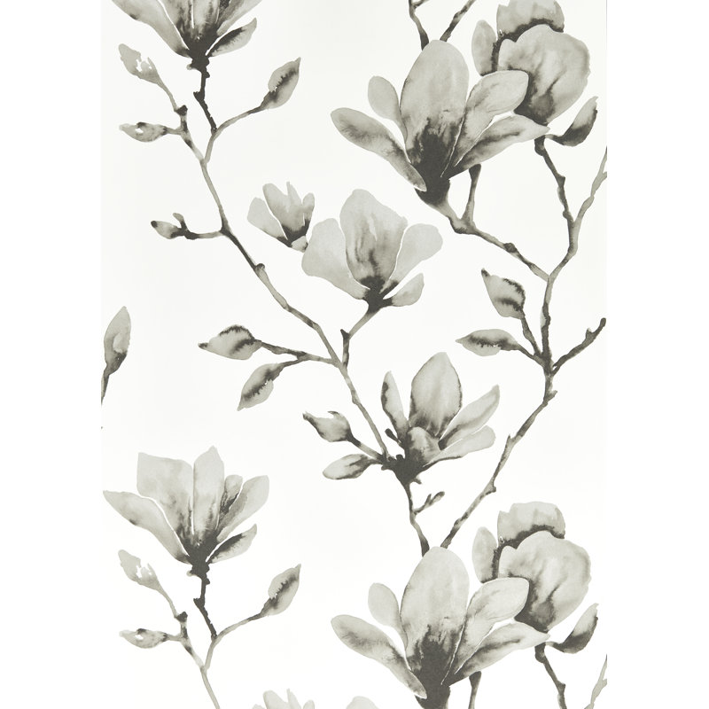 Lotus Wallpaper, Ivory/Gilver
