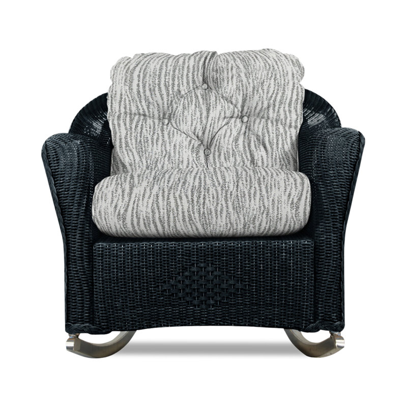 Reflections Outdoor Rocker Chair, Knix Granite, Ebony