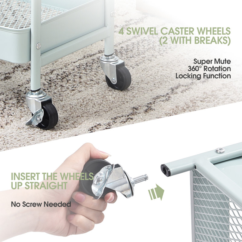 Chariot utilitaire double bricolage DIY, Vert
