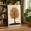 Golden Autumn Tree Scandinavian - Wrapped Canvas-1818416178-1818416179