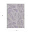 Tapis extérieur lavable à motif géométrique lilas et argenté 3 pi x 5 pi