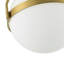 Luminaire encastré avec abat-jour en verre 1-E12