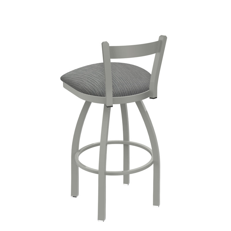 Tabouret de bar 821 Catalina, Alpin graphique, Nickel anodisé, Tabouret de comptoir (assise de 25 po de hauteur)