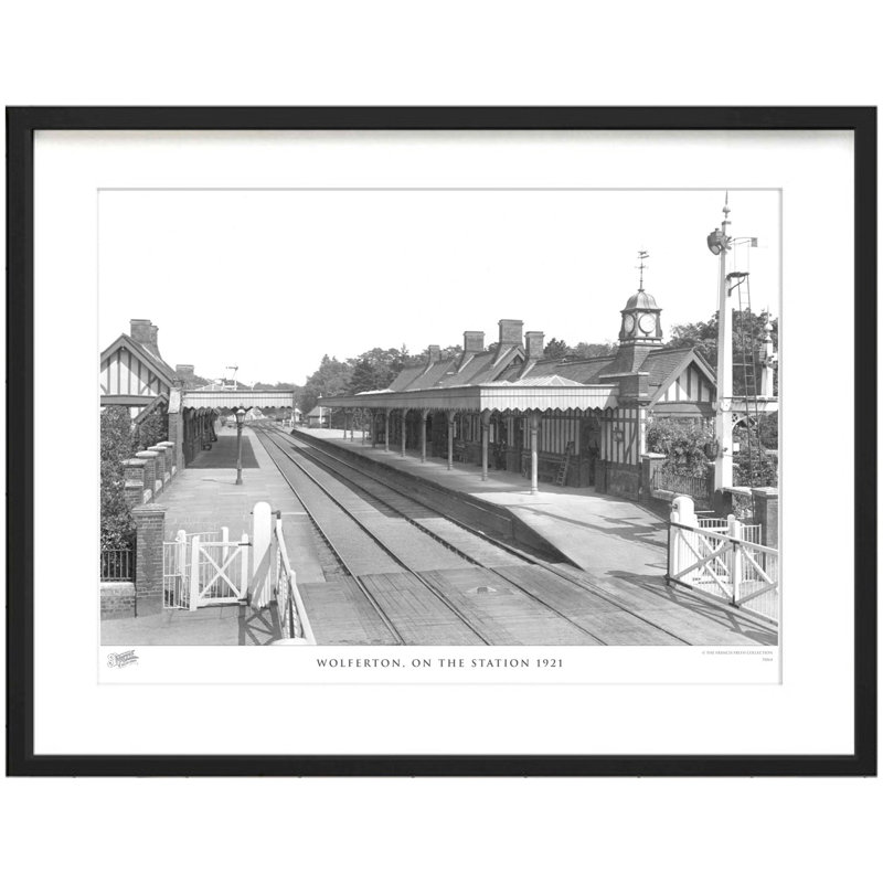 Wolferton, On The Station 1921 by Francis Frith - Single Picture Frame Print, 45cm H x 60cm W x 2.3cm D