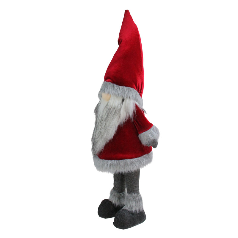 Figurine de père Noël gnome, H 25 po x l 7 po x P 5 po