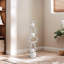 Décoration de table moderne en métal blanc abstrait 25,50 "H