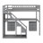  Loft Bed With Desk And Storage Stairs, Drawers And LED Light Space-152297702-152297705