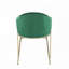 Chaise rembourrée en velours
