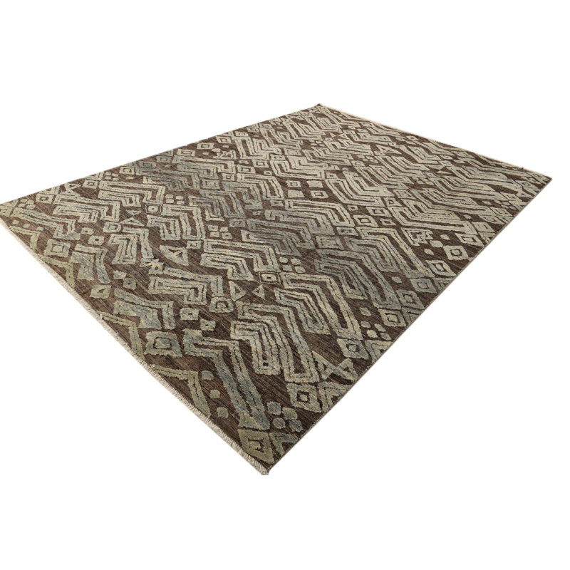 Tapis brun 9 x 12 Pham