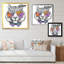 Adorable tête de tigre Lgb - art bohémien et éclectique sur toile-1716118186-1716118184