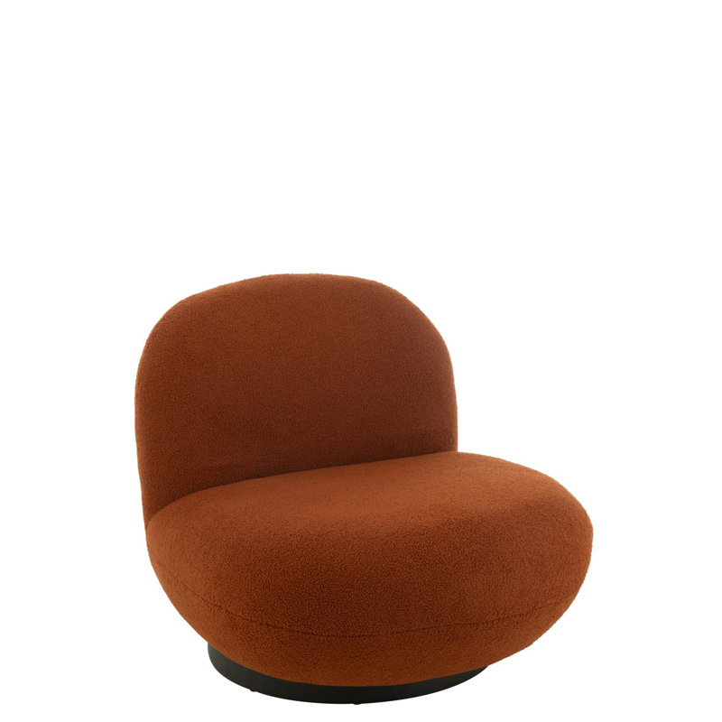 Spring / Summer 2024 Upholstered Slipper Chair, Orange