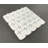 Water Jet Thassos White Marble and Blue Celeste Novelty Mosaic Wall & Floor Tile