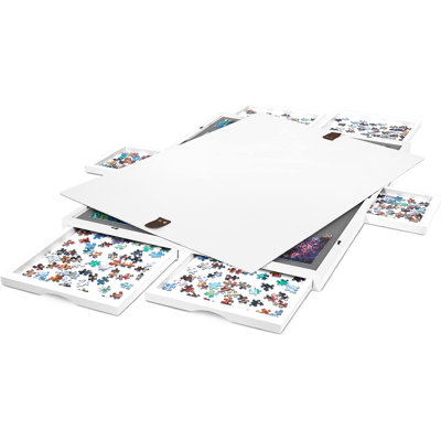 Jumbl Premium 1000 Piece Puzzle Board 23” x 31” Wooden Jigsaw Puzzle Table with Felt Surface