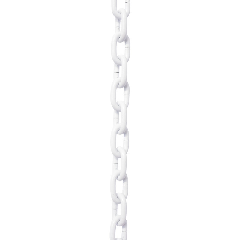Petite chaîne d'horloge à maillons standard, Blanc, H 120 po x l 0,31 po x P 0,07 po