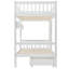 Daghmar Solid Wood Bunk Bed with Drawer & Shelf