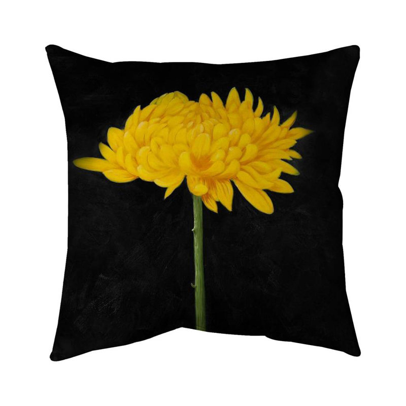 Chrysanthemum - 16"x16" Throw pillow - Poly twill - Print on demand