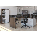 Isika L-Shaped Executive Desk with Power Outlet