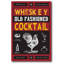 « whiskey cocktail », reproduction d’art textuel sur toile tendue