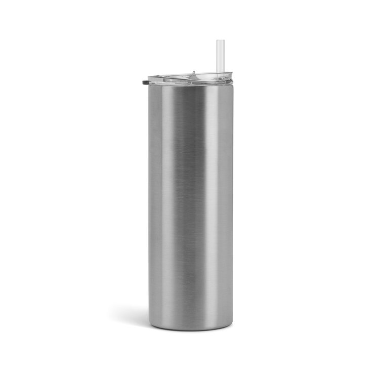 Lid　Stainless　Proof　Insulated　Silver　w/　Makerflo　Tumbler　Steel　Straw,　20　Wayfair　Oz　Splash