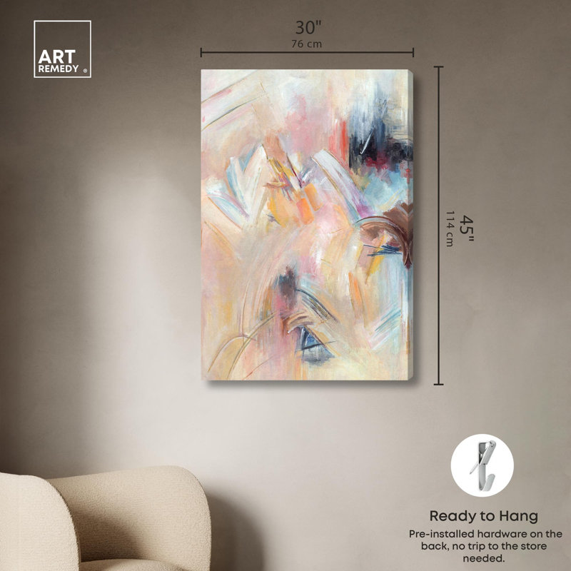 «Side Effect I Canvas Modern Boho Abstract» par , Toile tendue, H 45 po x l 30 po