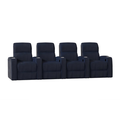 Chrysander Upholstered Home Theater Seating with Cup Holder