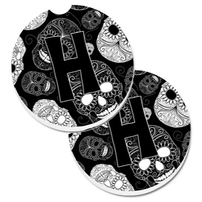 Ceramic Round 2 Piece Car Coaster Set