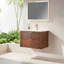 Meuble-lavabo mural simple et flottant 30 po avec comptoir en céramique pré-assemblé 30 po