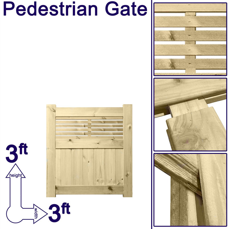 Kallas Gate Fencing, 90cm H x 90cm W x 4.5cm D