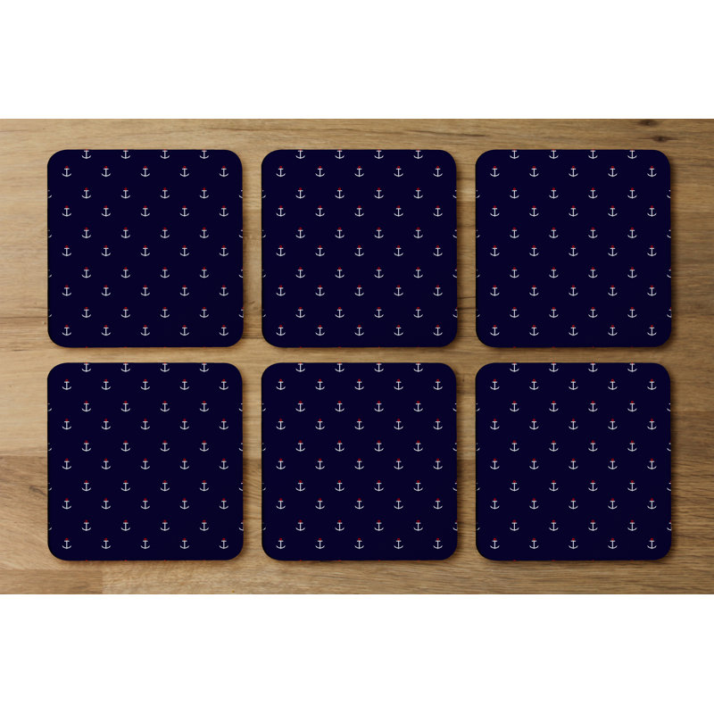 Square 6 Piece Coaster Set
