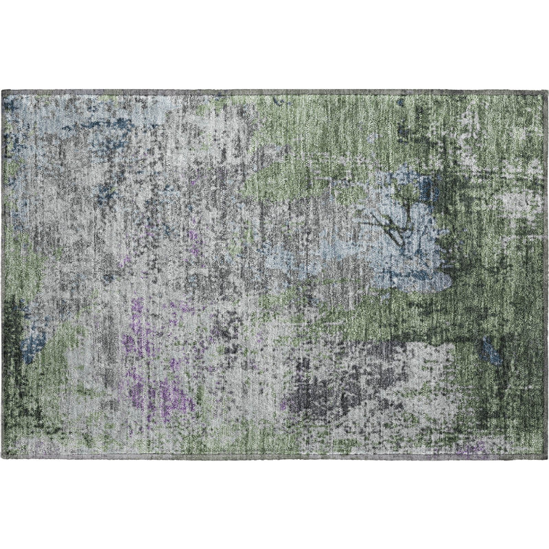 Premium Machine Washable Mayfield AMF1911 Abstract Rug, Rectangle 1'8" x 2'6"