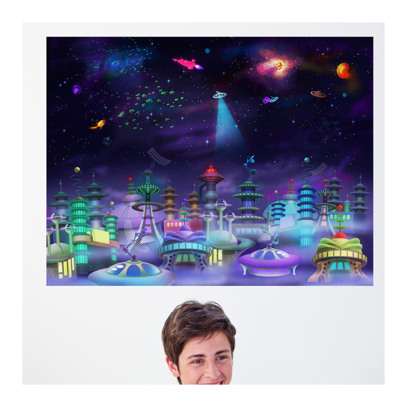 Astrology & Stars Non-Wall Damaging Wall Decal, 36.5" H x 48" W
