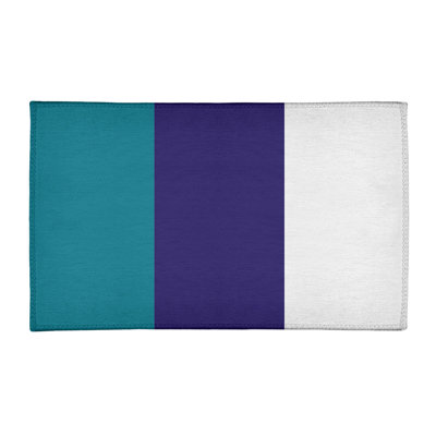 Tapis à rayures bleu foncé/mauve foncé