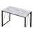 Rectangular Writing Desk With Metal Base