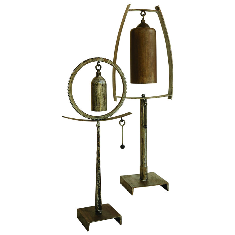 Taper Spring Sound Sculpture-Natural Iron
