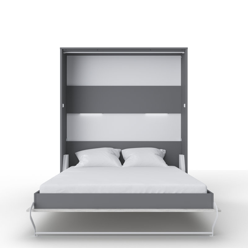 Aubri European Double (140 x 200cm), White/Dark Grey, European Double (140 x 200cm)