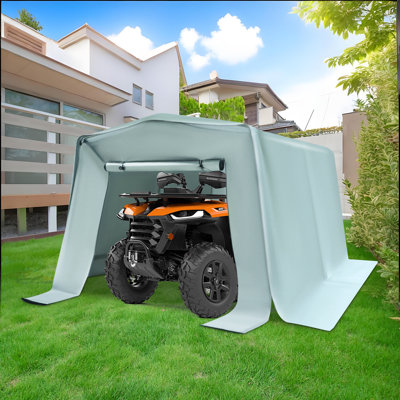 Outdoor Storage Shelter Shed ,Motorcycle Outdoor Storage Shed,  Carport With Roll-Up Door, Carport For Motorcycle, Bike