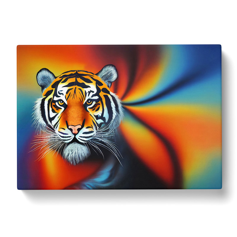 Modern Tiger - Wrapped Canvas, 35cm H x 50cm W x 3cm D