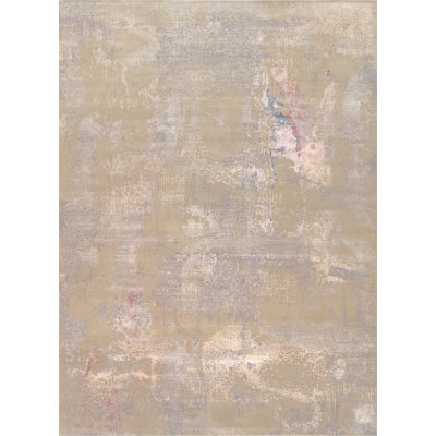 Hand Knotted Abstract Area Rug