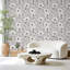 Rouleau de papier peint pelez et collez amovible à motif floral serein à lignes botaniques l 23,6 po x H 118 po-130062130