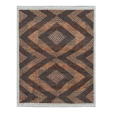 Rug & Kilim’S Modern Rug With Brown Geometric Patterns In High-Low Texture