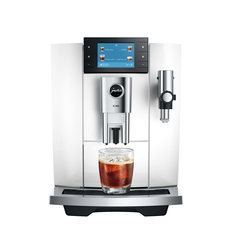 E10 Piano White Coffee and Espresso Machine