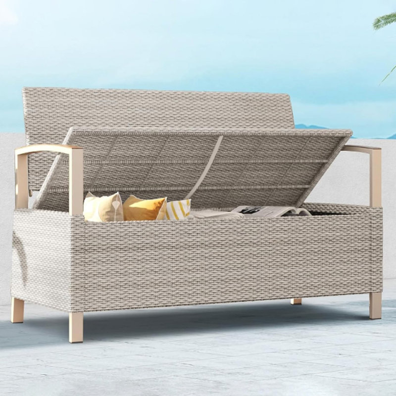 Banc de rangement extérieur